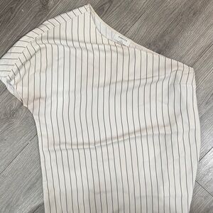 Babaton Cream and Black Striped Top